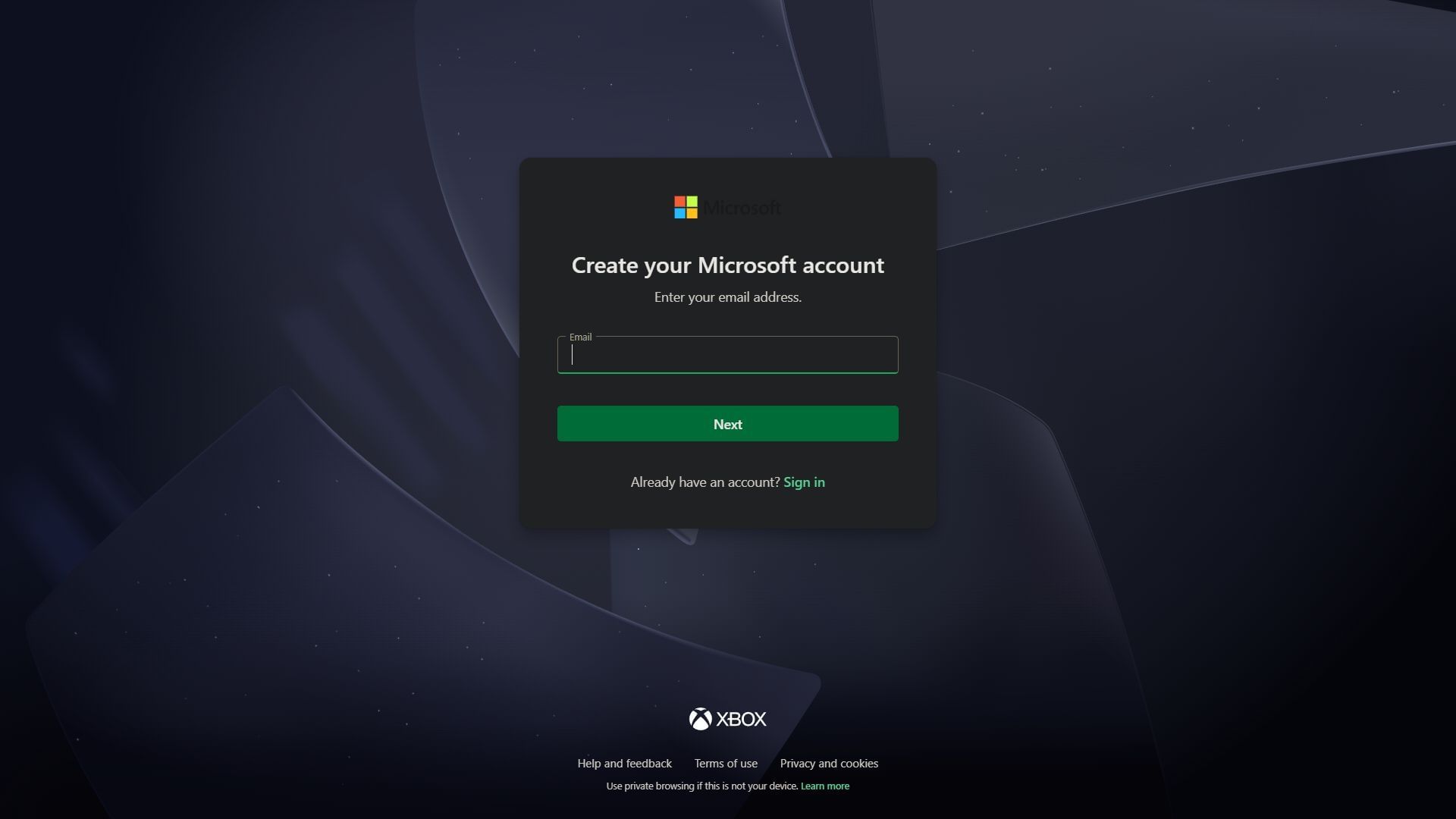 Create a new Microsoft Account (Image via Sportskeeda Gaming || Microsoft)