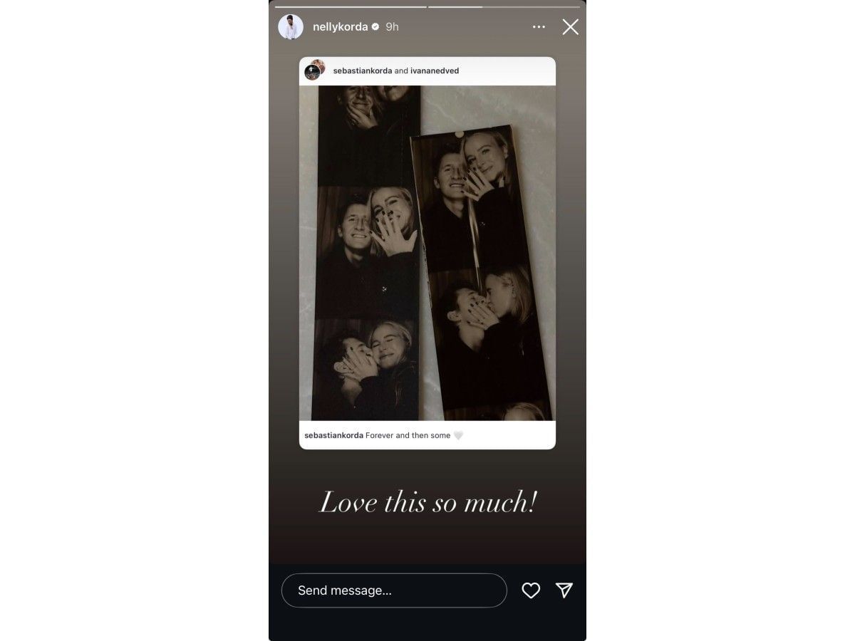 Nelly Korda&#039;s Instagram story