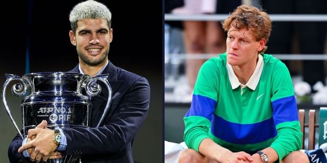 What Carlos Alcaraz said at year-end World No. 1 award ceremony at ATP Finals after pipping Jannik Sinner in front of his home fans
