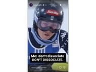 Shiffrin's Instagram story