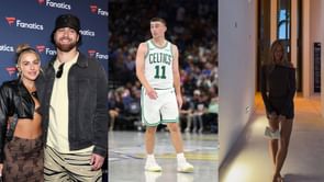 Jake Ferguson's fiancé Haley Cavinder collabs with Celtics icon Payton Pritchard's wife Emma for special content project [WATCH]