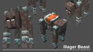 The ravager was called "illager beast," which signifies its connection with the illager (Image via Mojang Studios)