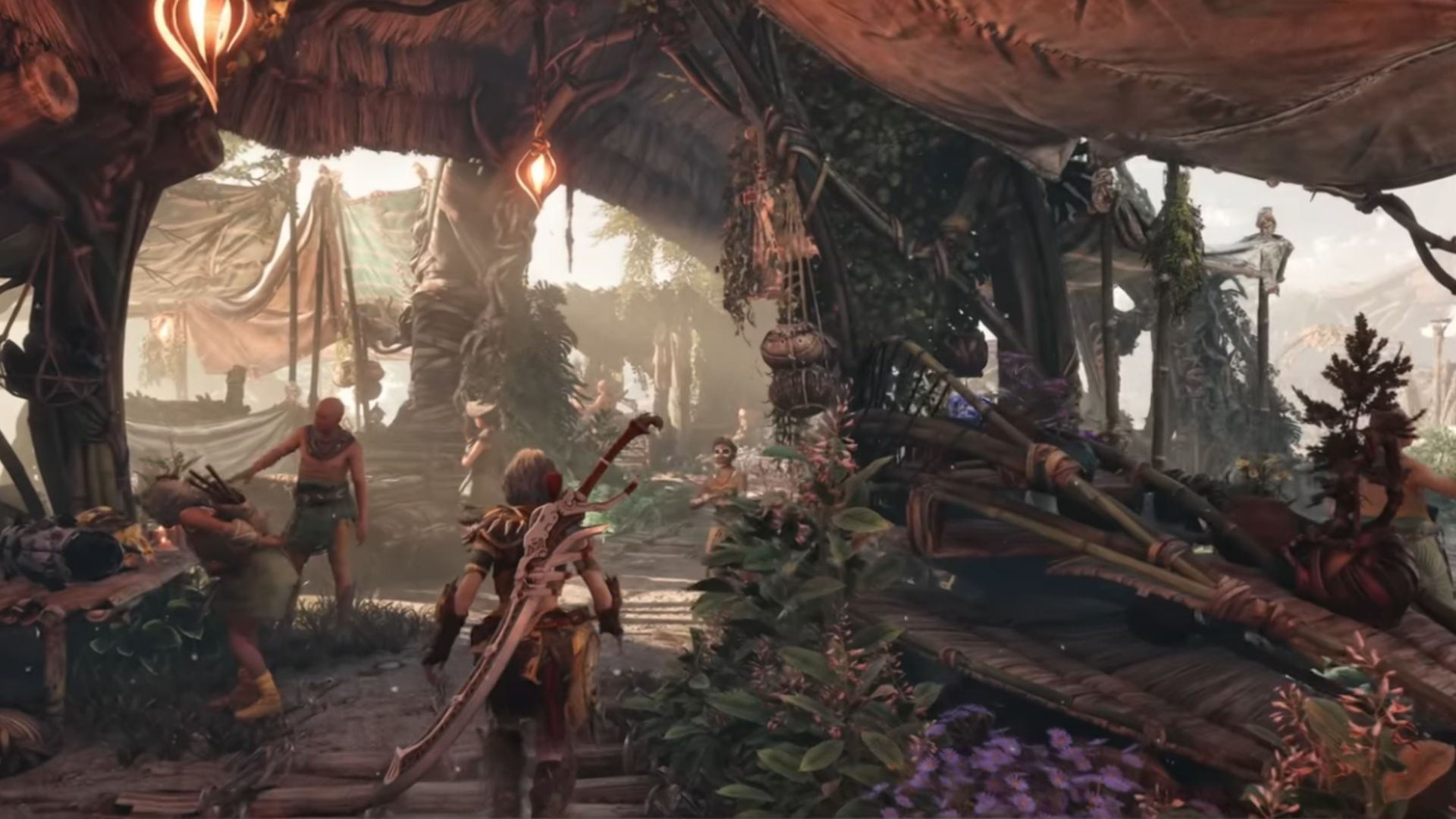 It looks like we're going to be able to mix it up in melee more than ever before in Horizon (Image via NCSoft)