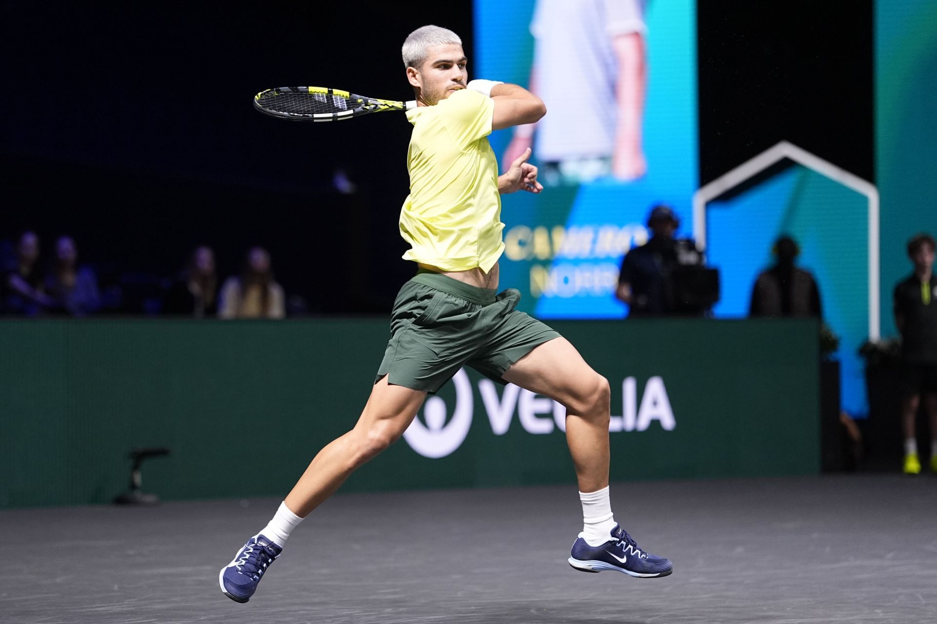 Carlos Alcaraz shows he's fully recovered from demoralizing Paris defeat with cheeky comment at ATP Finals 1 Carlos Alcaraz at the Rolex Paris Masters - Source: Getty