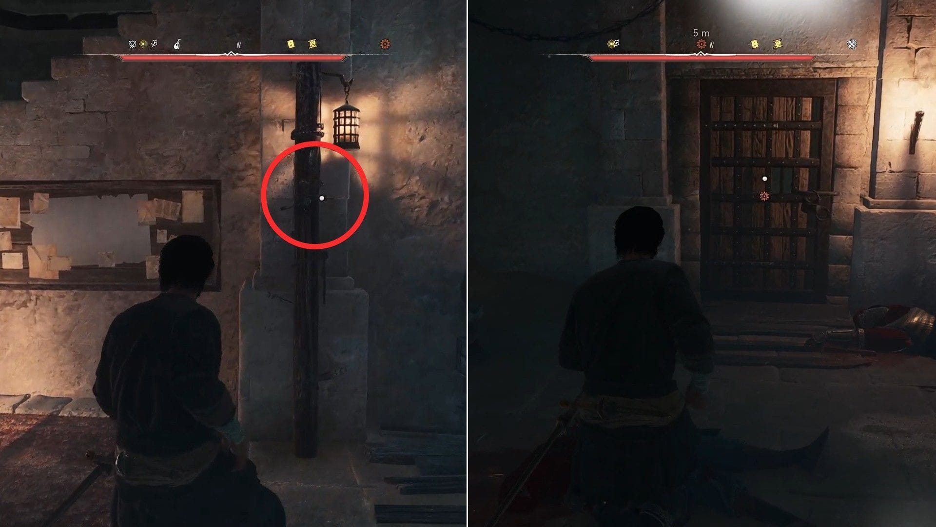 Najděte klíč dole a otevřete bránu, abyste mohli pokračovat (obrázek přes Ubisoft)