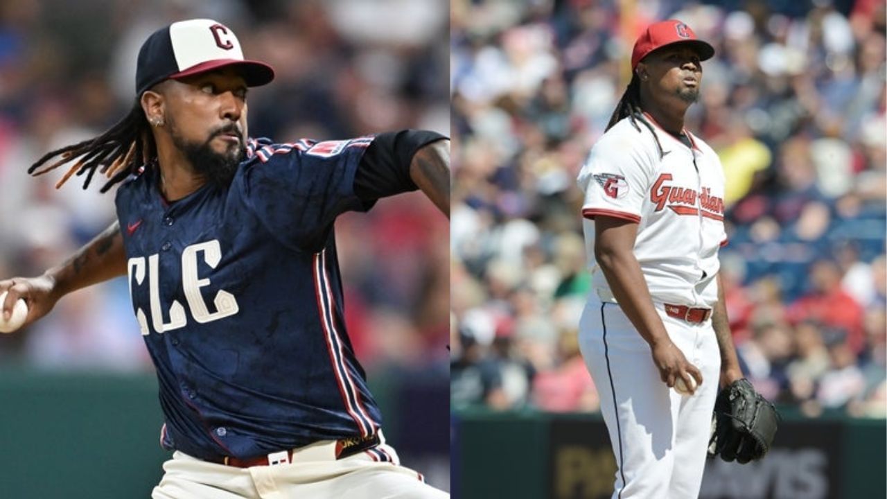 Emmanuel Clase and Luis Ortiz [Credit: Imagn]