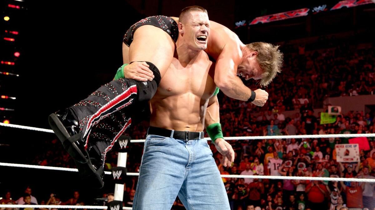 John Cena vs Chris Jericho (Image via WWE.com)