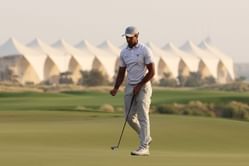 Aaron Rai's pink castle tee and 2019 driver gain attention during his Abu Dhabi HSBC Championship 2025 win