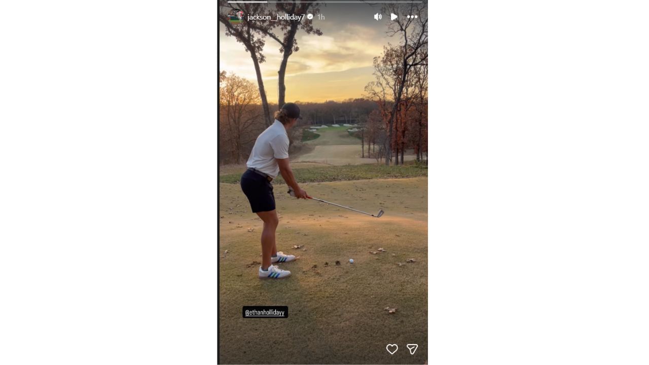 Jackson Holliday&#039;s Instagram story