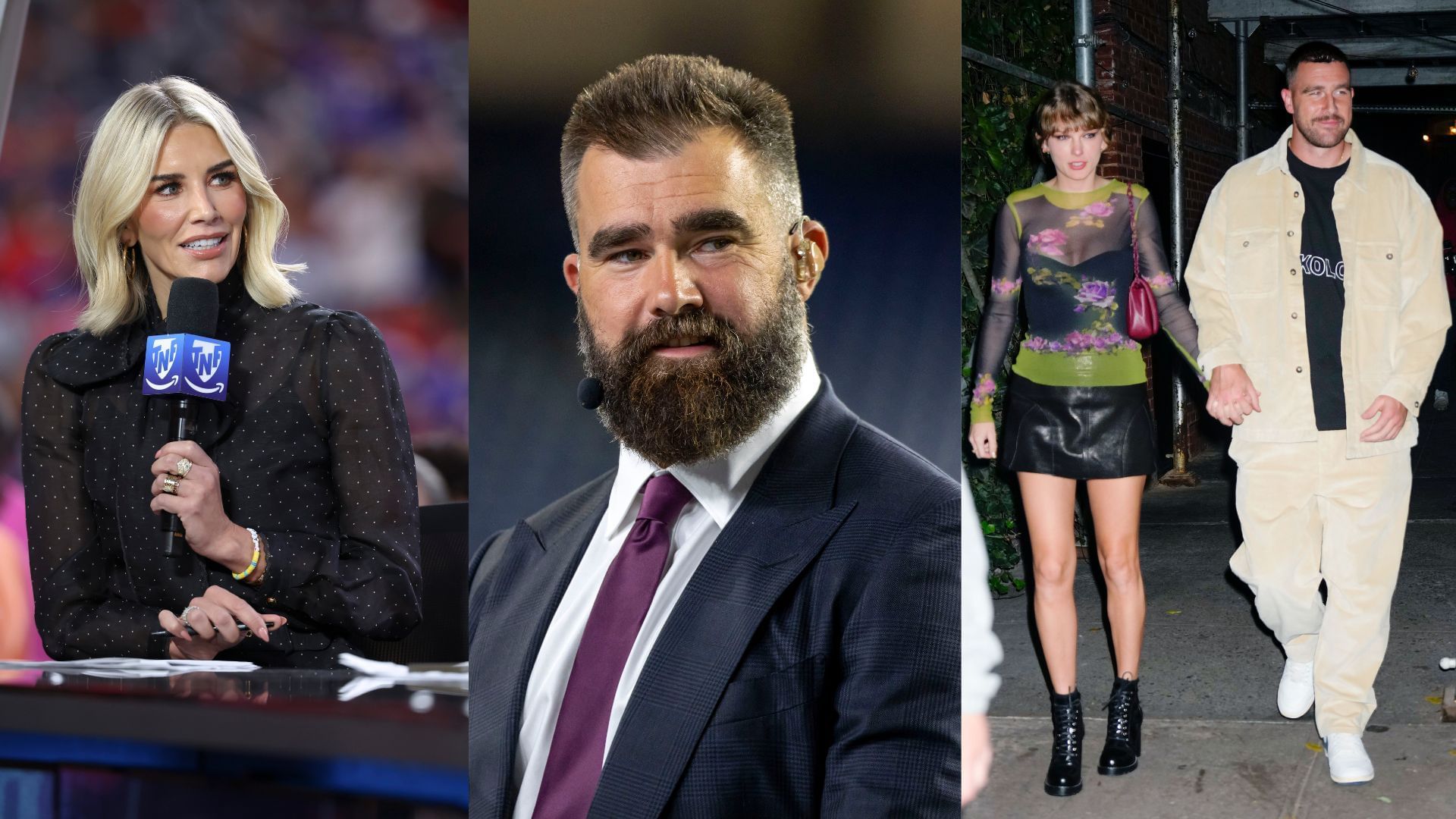Charissa Thompson and Jason Kelce weighed in on Taylor Swift and Travis Kelce