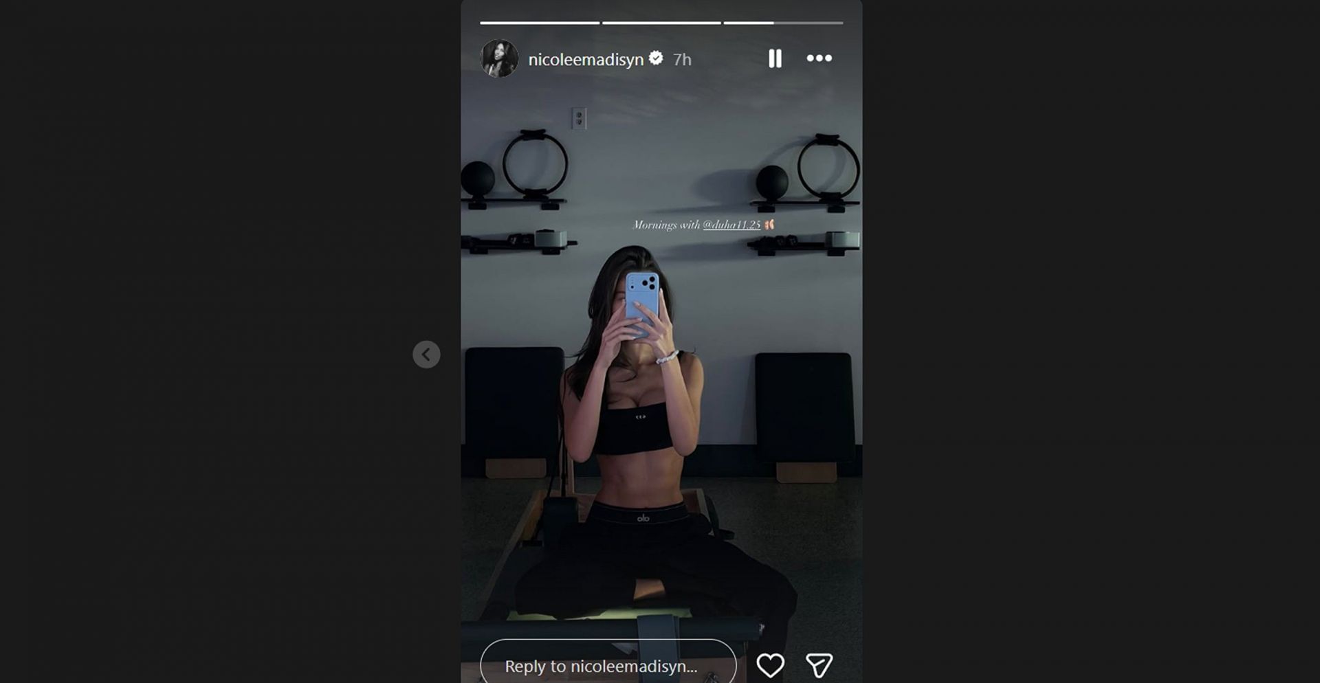 Jahmyr Gibbs GF Nicole Anderson&#039;s IG story/@nicoleemadisyn