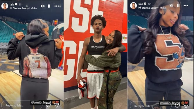 La La Anthony Spotlights Kiyan Anthony’s Girlfriend Angel Bradley in Stunning Custom Tribute to Syracuse Star