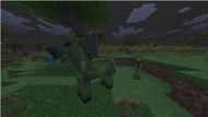 The Minecraft zombie horse spawns naturally in savanna and plain biomes at night (Image via Sportskeeda Gaming || Mojang Studios)