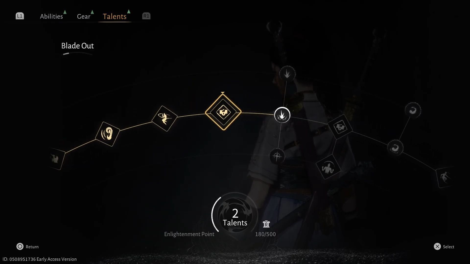 Talent system interface of WWM (Image via NetEase Games)