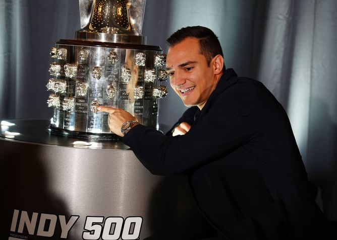 "Better than any dreams I had as a kid": Indy 500 winner Alex Palou emotional after unveiling face on Borg-Warner Trophy
