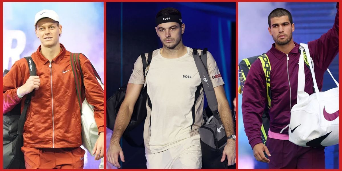 Jannik Sinner, Taylor Fritz and Carlos Alcaraz (Source: Getty)