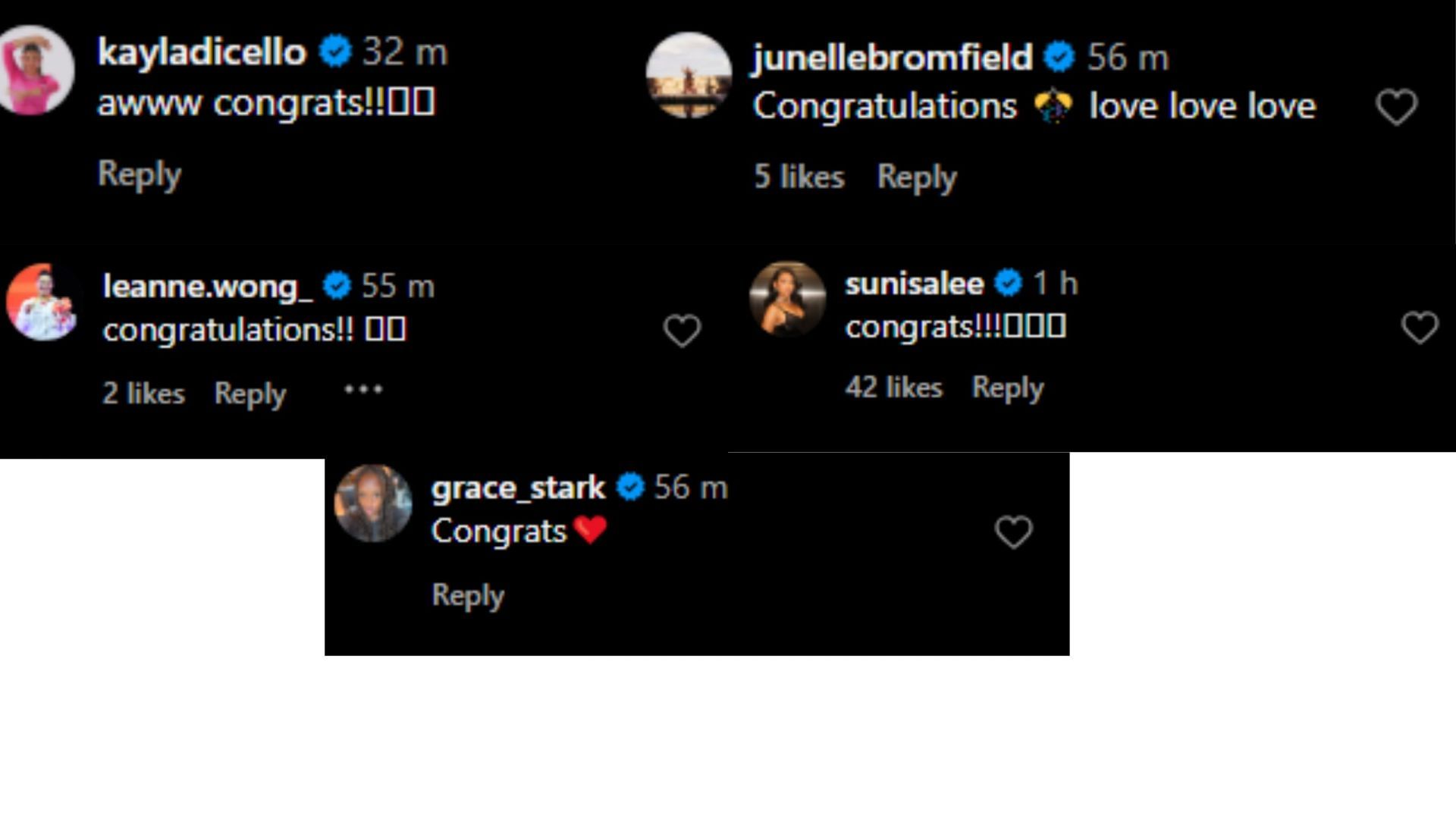 Screengrab of some of the comments on Anna Hall&#039;s Instagram post [Image Source : Anna Hall&#039;s Instagram]
