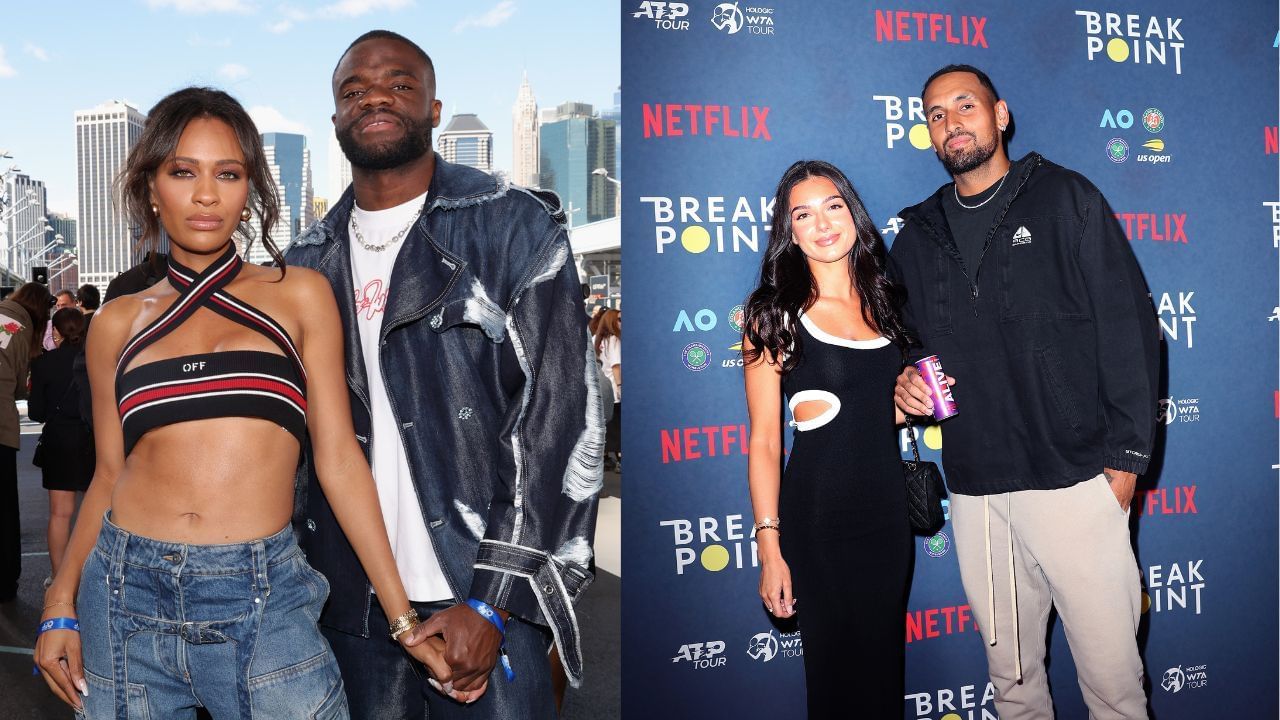 Frances Tiafoe swoons over girlfriend Ayan as she turns up the glamor in gold dress for GQ party, Nick Kyrgios&rsquo; ex-girlfriend Costeen also reacts. Credit: GETTY