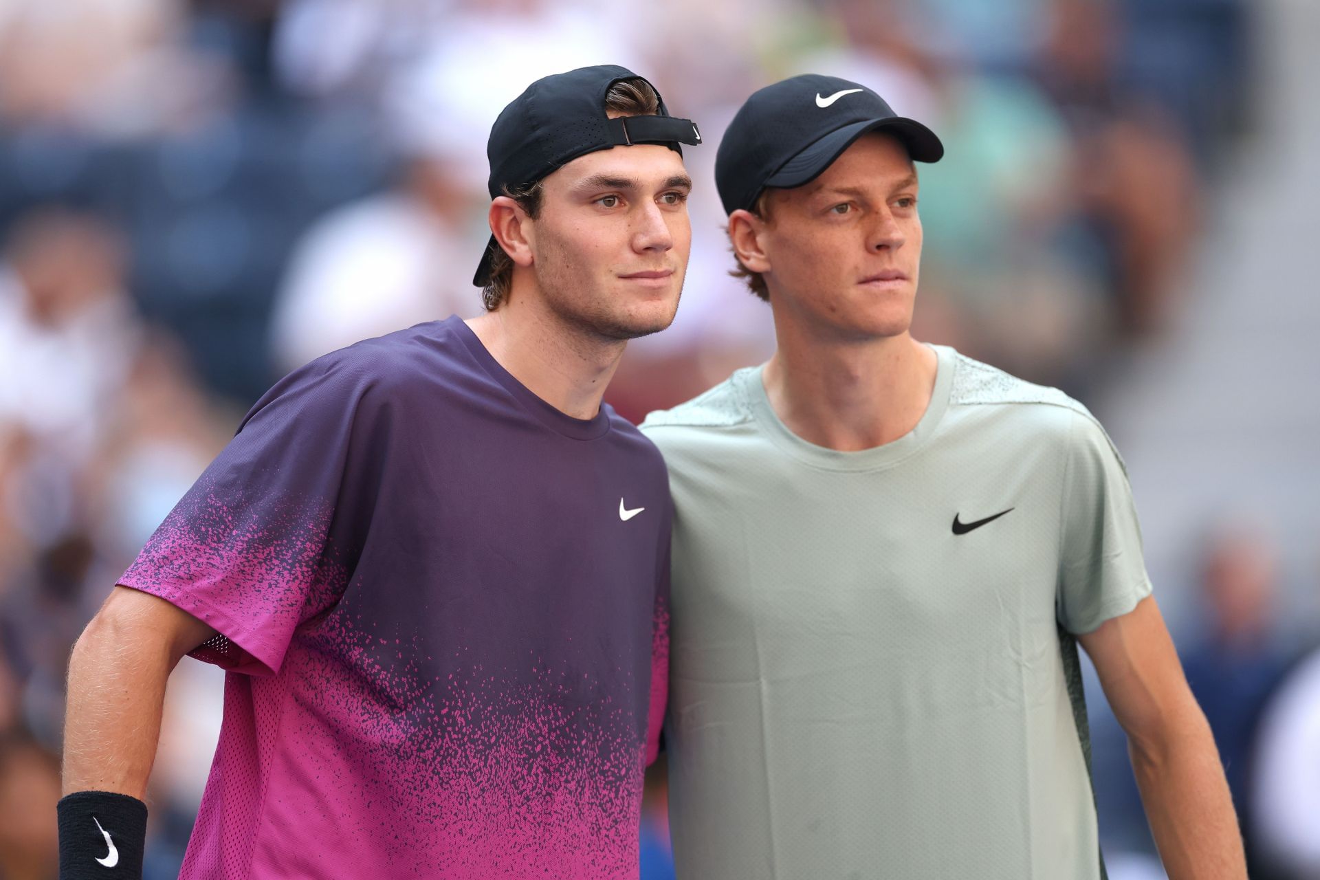 Jack Draper and Jannik Sinner at the 2024 US Open - Source: Getty