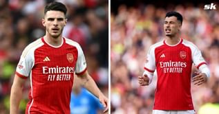 "R9", "What a guy" - Gabriel Martinelli and Declan Rice hail Arsenal star on social media after their 3-0 win against Slavia Praha