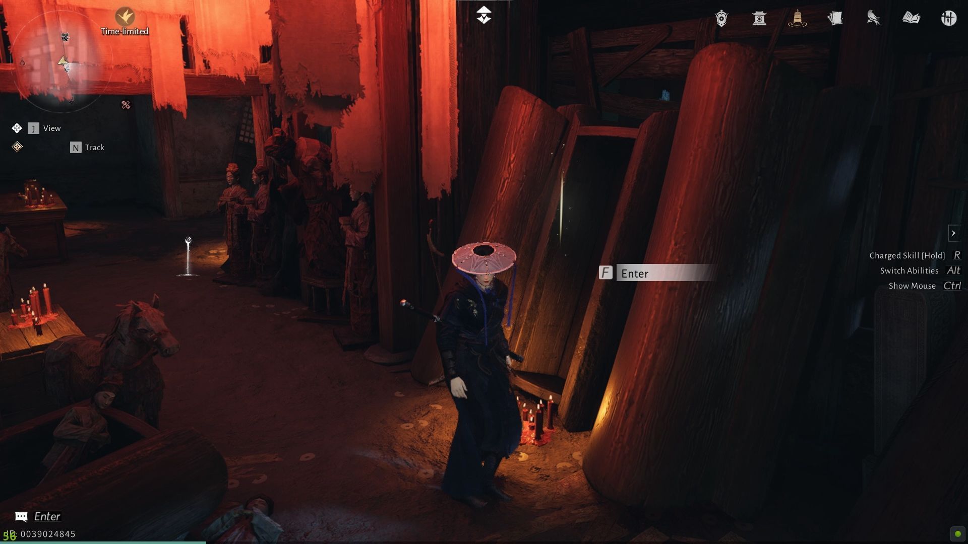 How to unlock Ghostlight Market in Where Winds Meet 6 Interacting with the coffin (Image via NetEase)