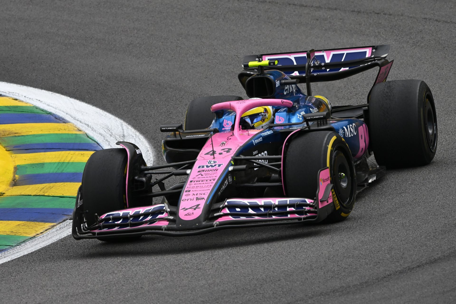 Franco Colapinto of Alpine competes during the F1 Grand Prix of Sao Paulo at Autodromo Jose Carlos Pace in Sao Paulo, Brazil on November 9, 2025 - Source: Getty