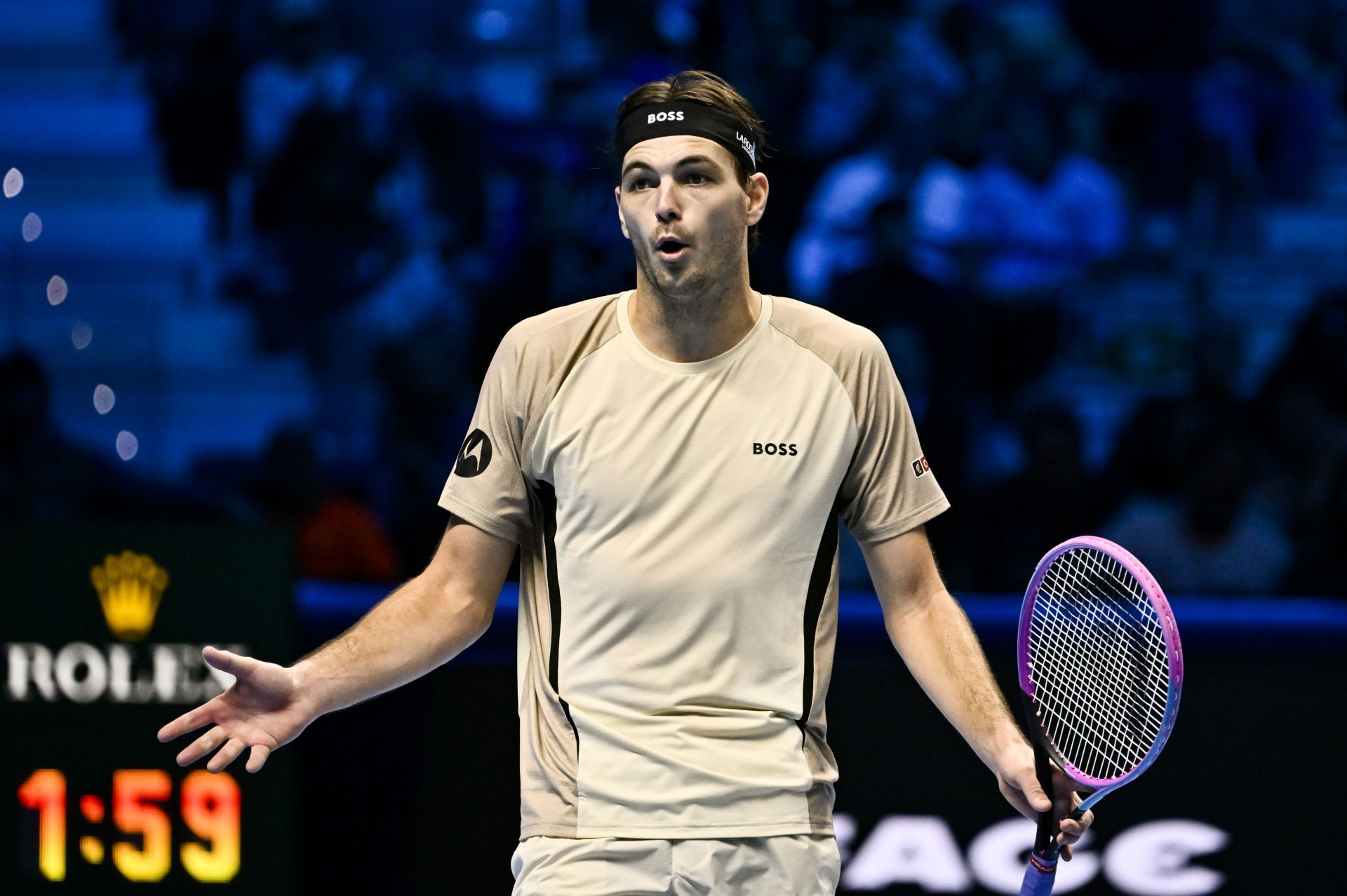 Fritz reacts after a point in Turin - Source: Getty