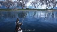 Where Winds Meet Global launch livestream showcased fishing along with other activities (Image via NetEase Games)