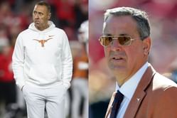 Texas AD Chris Del Conte shuts down after Desmond Howard tries to float wild Steve Sarkisian departure claim