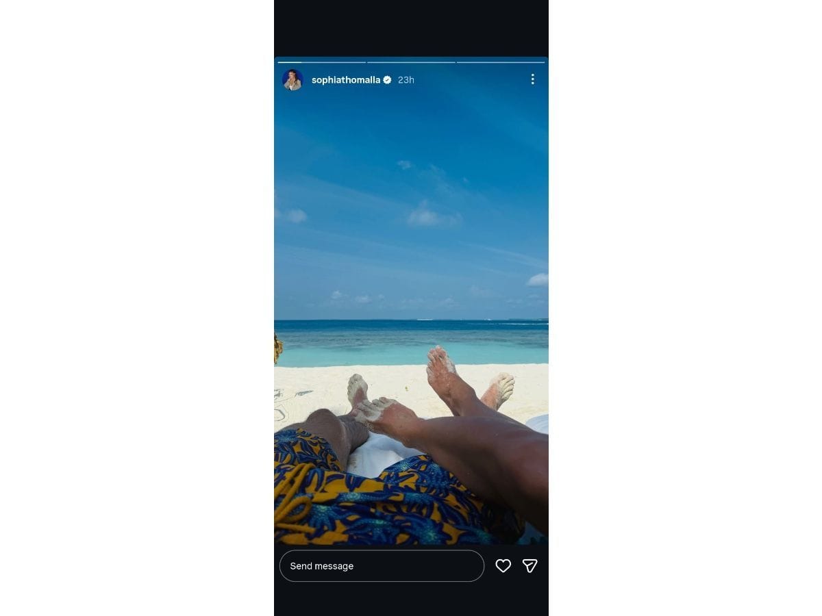 Thomalla&#039;s first story - via @sophiathomalla on Instagram