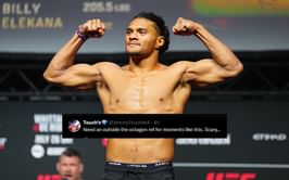 "Horrible refereeing" - Fans slam Chris Tognoni after referee misses fighter furiously tapping out and getting choked