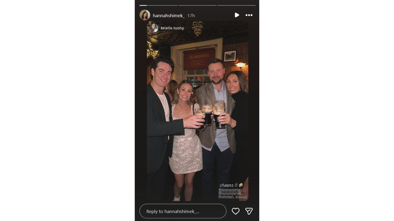 Hannah&#039;s Instagram story