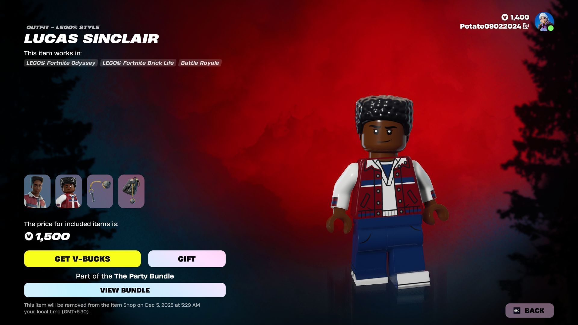 Lucas Sinclair zostane uvedený do 4. decembra 2025 (obrázok cez Epic Games)