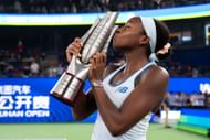 Coco Gauff at the Wuhan Open 2025. (Photo: Getty)