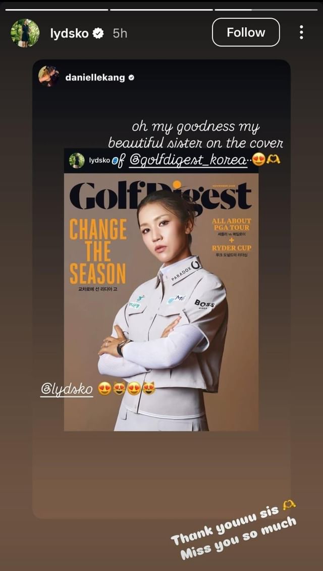 Lydia Ko ( via Lydia Ko&#039;s Instagram handle)