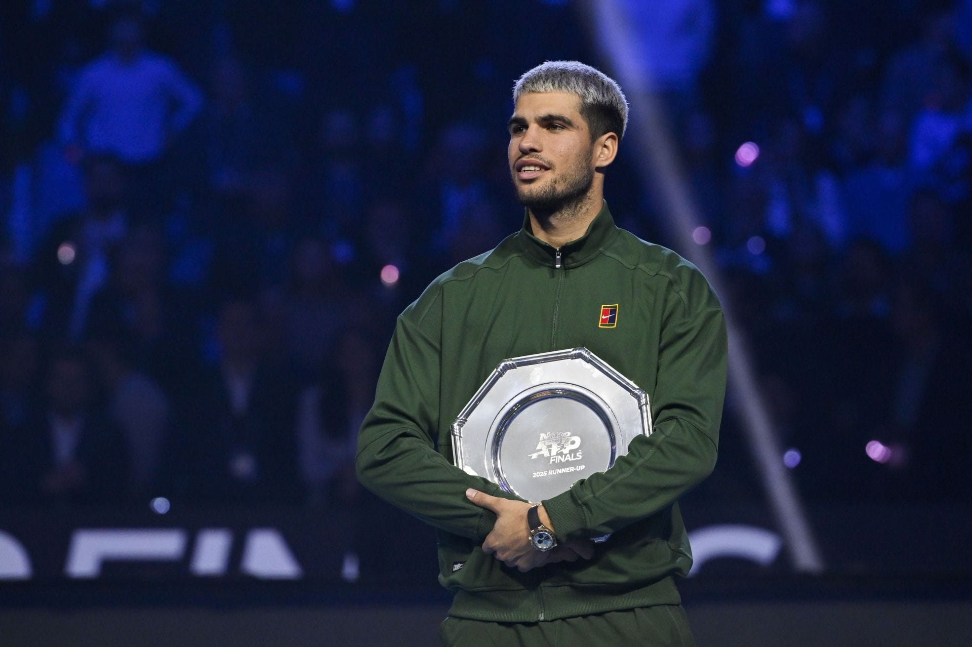 Carlos Alcaraz at the Nitto ATP Finals 2025 - Source: Getty