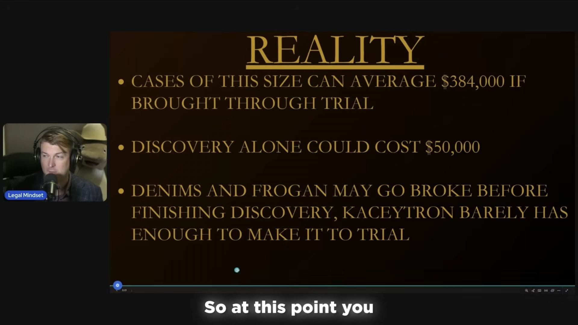 Screenshot from Legal Mindset&#039;s recent YouTube video (Image via YouTube/@LegalMindset)