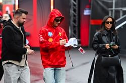 Charles Leclerc's girlfriend Alexandra Saint Mleux sets fashion statement in all-black outfit in the F1 Las Vegas GP paddock