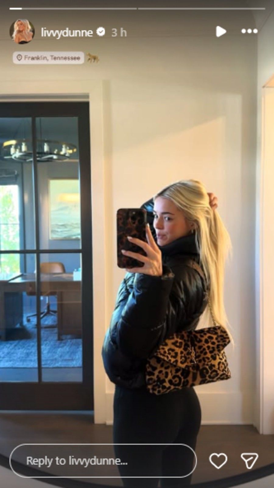 Screenshot of Dunne&#039;s Instagram story.