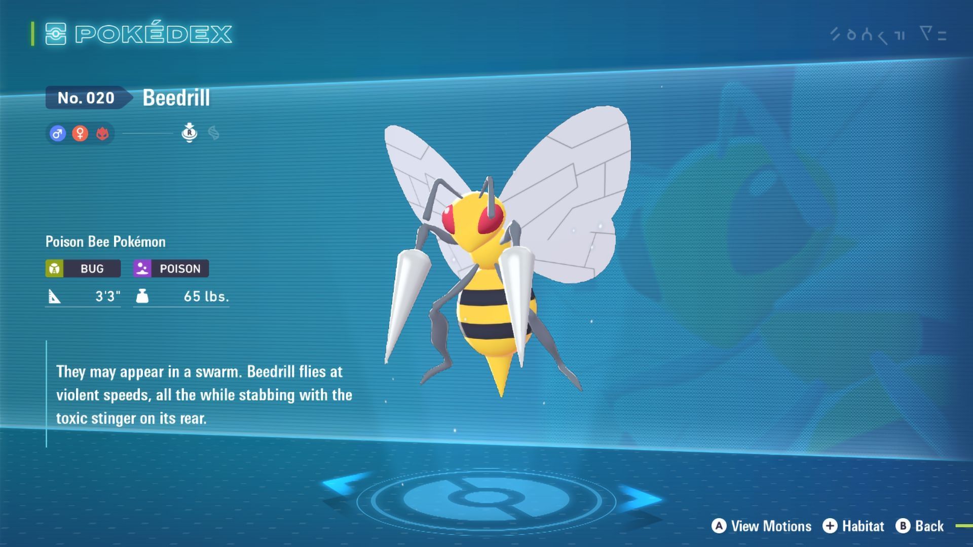 Beedrill v Legends ZA (obrázek přes The Pokemon Company)
