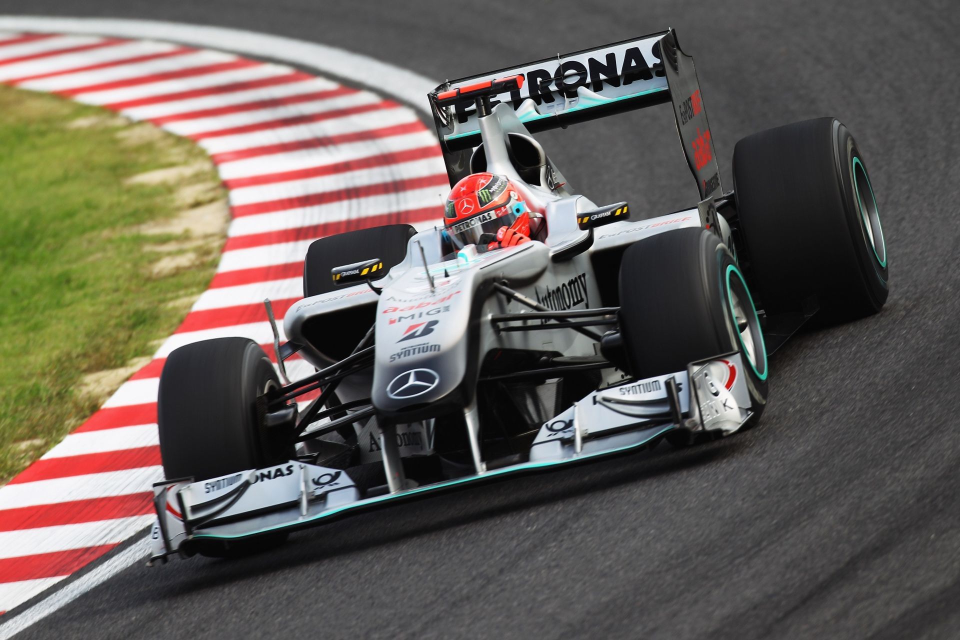 Michael Schumacher at the 2010 F1 Japanese Grand Prix - Practice - Source: Getty