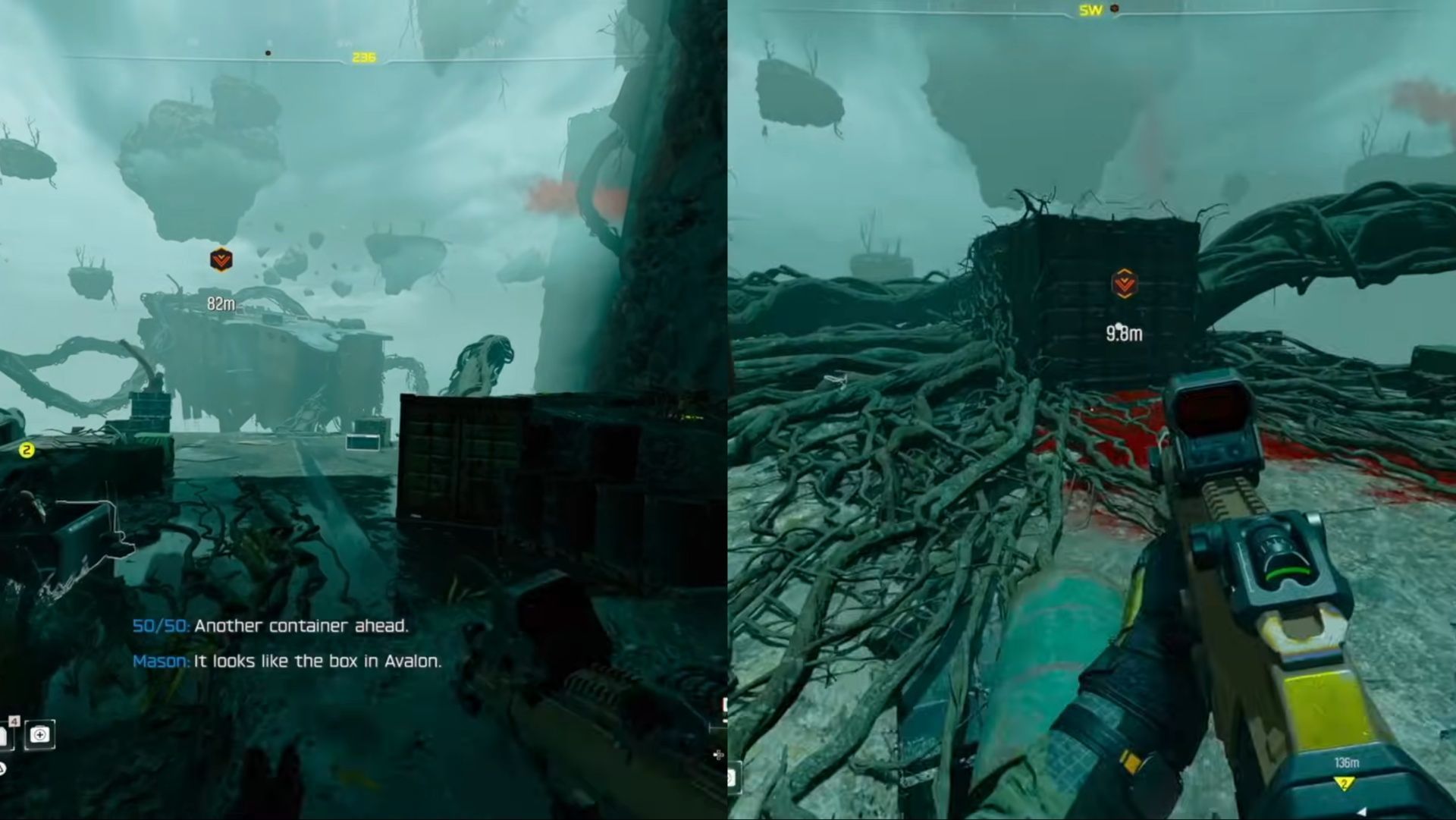 Container location in Black Ops 7 Distortion mission (Image via Activision || YouTube/@dkdynamite1)