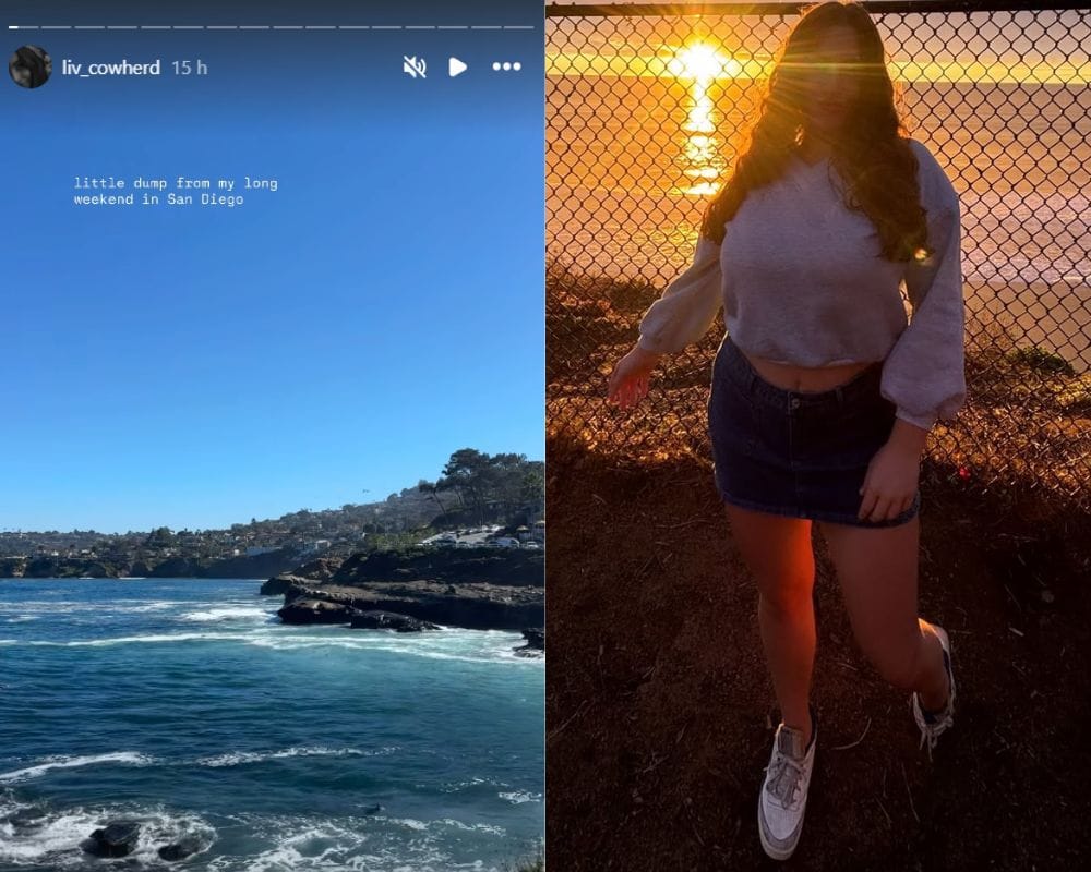 Colin Cowherd&rsquo;s daughter Liv owns San Diego dusk with latest dump on IG/@liv_cowherd