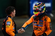 Lando Norris and Oscar Piastri of McLaren after the sprint at Lusail International Circuit. Source: Getty
