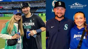 Cal Raleigh's sisters Emma and Carley shower love on Logan Gilbert and his wife Aviles' newborn