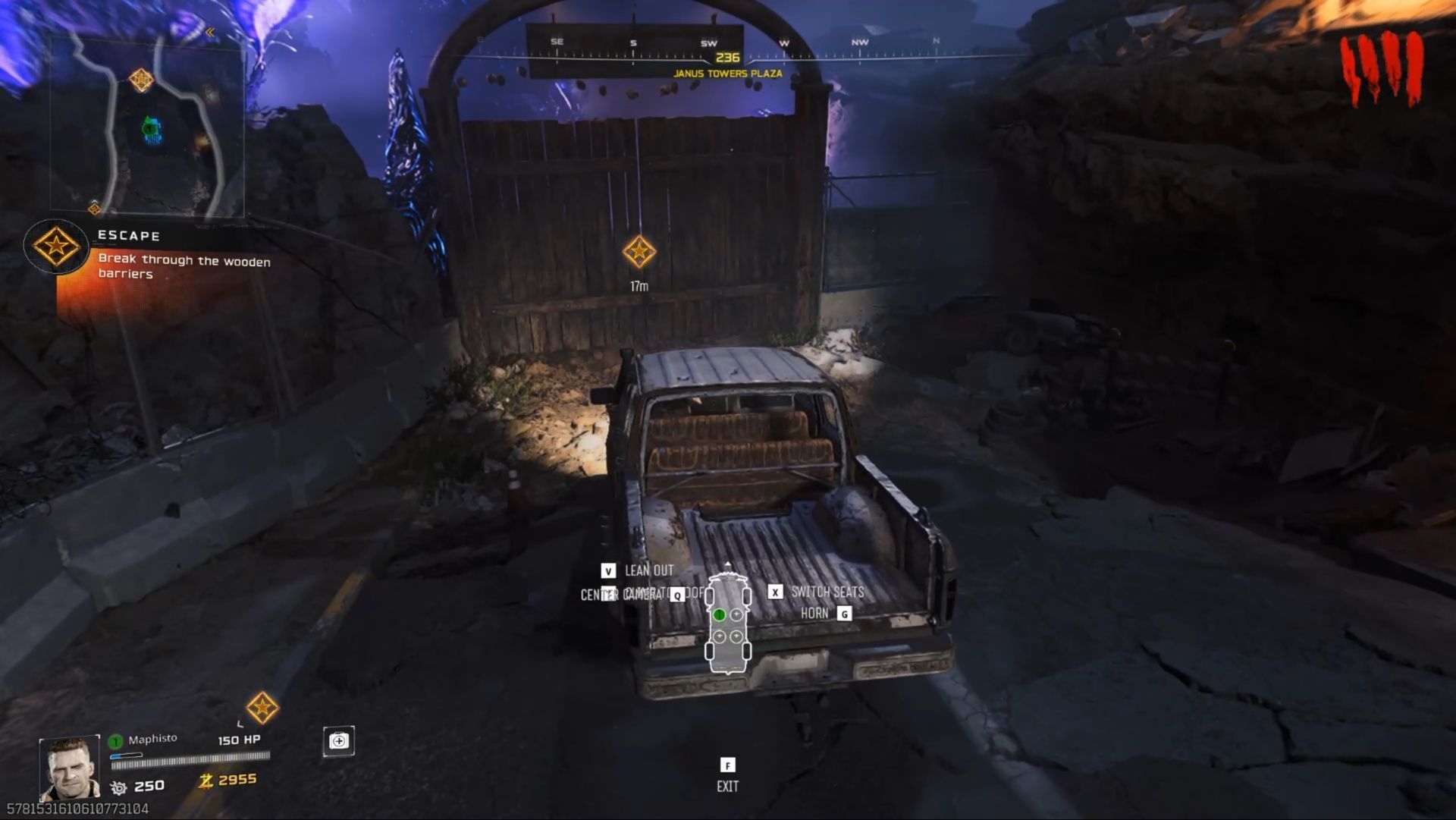 Drive Tessie and break through the barrier (Image via Activision)