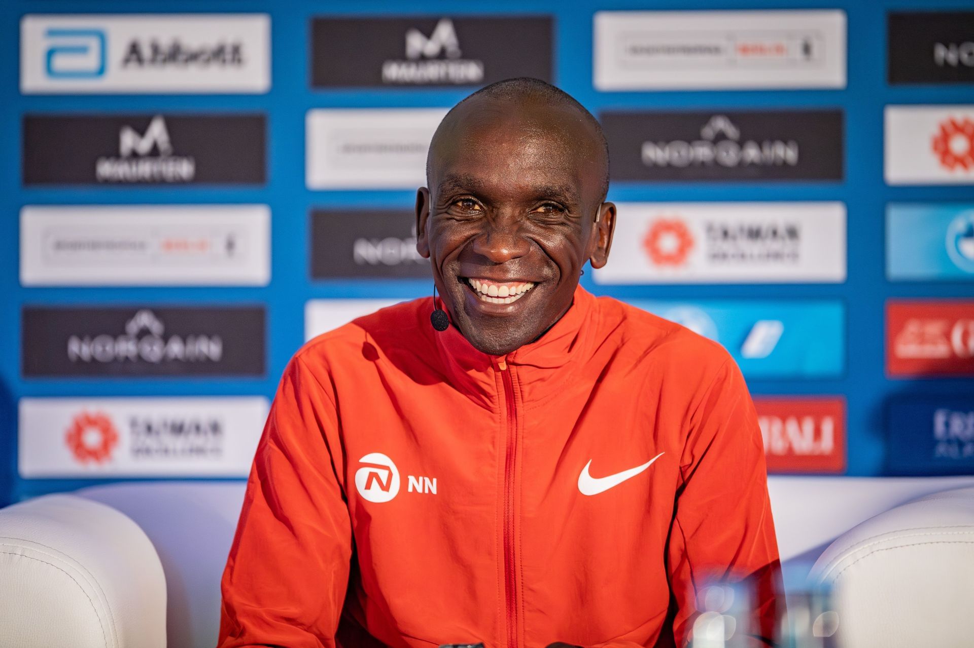 Kipchoge at the 2023 BMW Berlin-Marathon - Press Conferences - Source: Getty