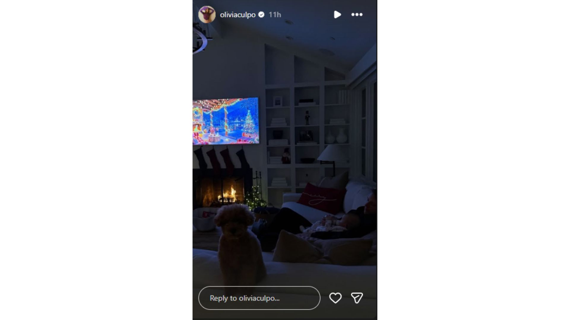 Christian McCaffrey&#039;s wife Olivia Culpo, shared a heartfelt moment at home. (Credit: @oliviaculpo)