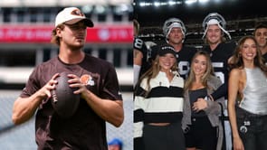 Kenny Pickett's wife Amy turns heads on sideline with Brock Bowers' gf Cameron and Jack Bech's gf Kylie in matching outfits