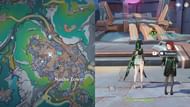 Location of the NPC Kaunea in Genshin Impact (Image via HoYoverse)